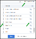 Select the data you want to see in the report